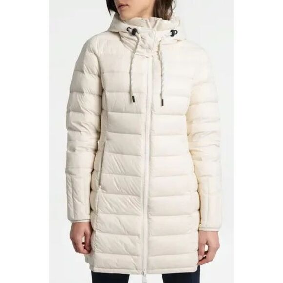 Women’s Lole Claudia Packable Down Winter Coat Jacket in Neutral  Sz. Large - Picture 1 of 8